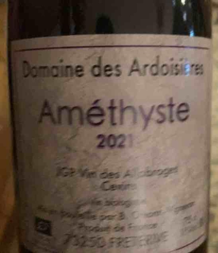 Améthyste - Domaine Des Ardoisières - Brice Omont 