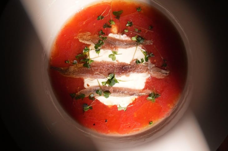 Anchovies , Stracciatella , Fresh Tomato Sauce - ÀGORÀ Wine & Deli - 1388147