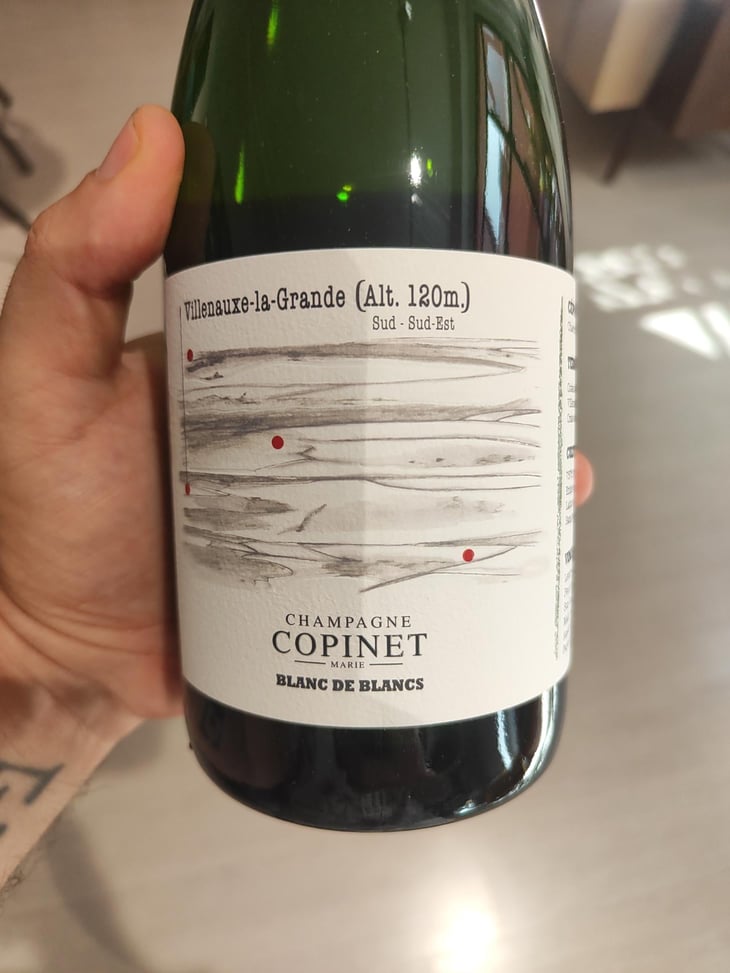 Blanc de Blanc Cuvée Brut - Champagne Copinet - Marie Laure & Alexandre Kowal Copinet 