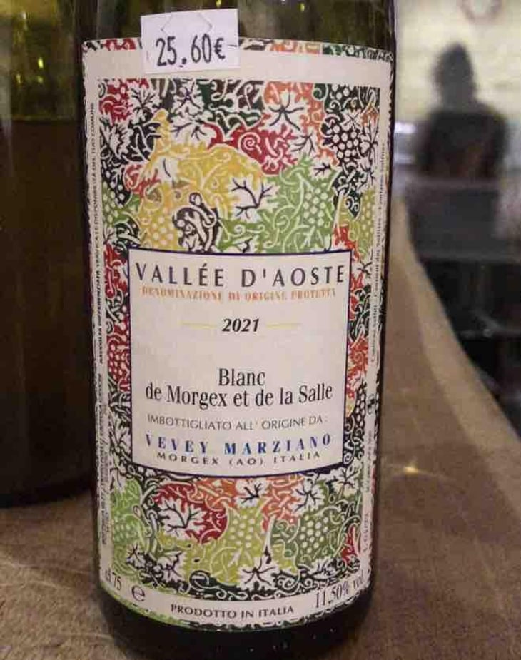Blanc de morgex et de salle - Vevey marziano - Marziano Vevey -2021