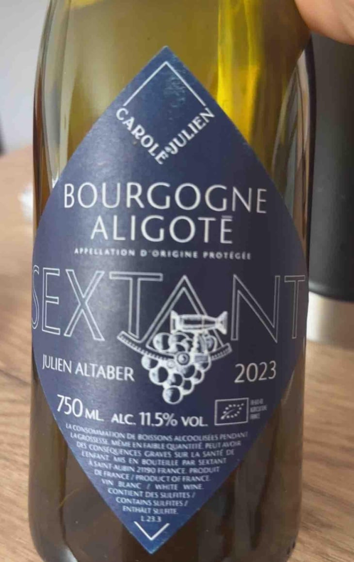 Bourgogne Aligoté - Sextant - Julien Altaber & Carole Schwab 