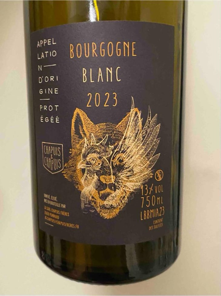 Bourgogne Blanc - Chapuis & Chapuis - Romain & Jean-Guillaume Chapuis -2023