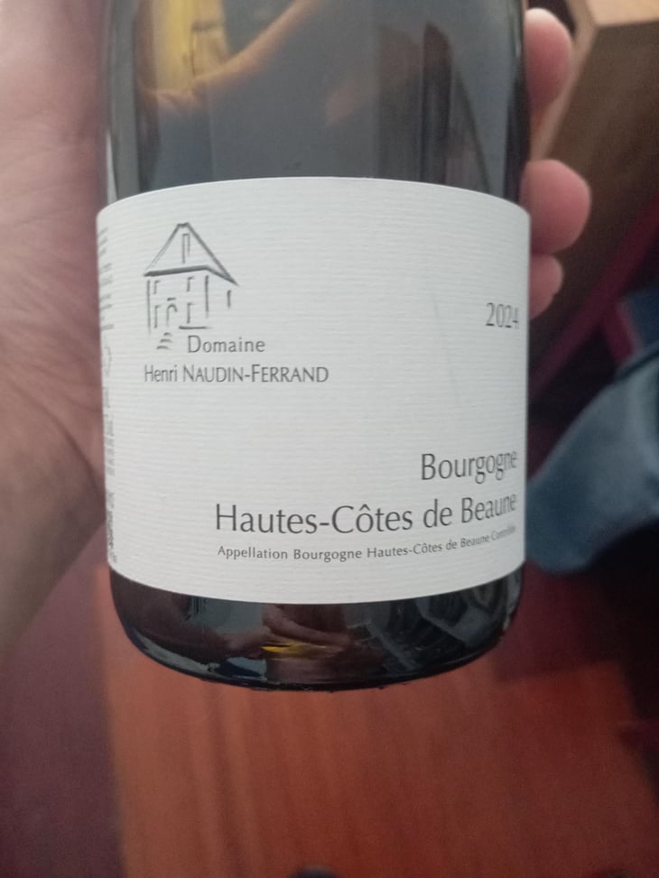 Bourgogne Hautes cotes de beaune - Domaine Henri Naudin-Ferrand - Claire Naudin -2019