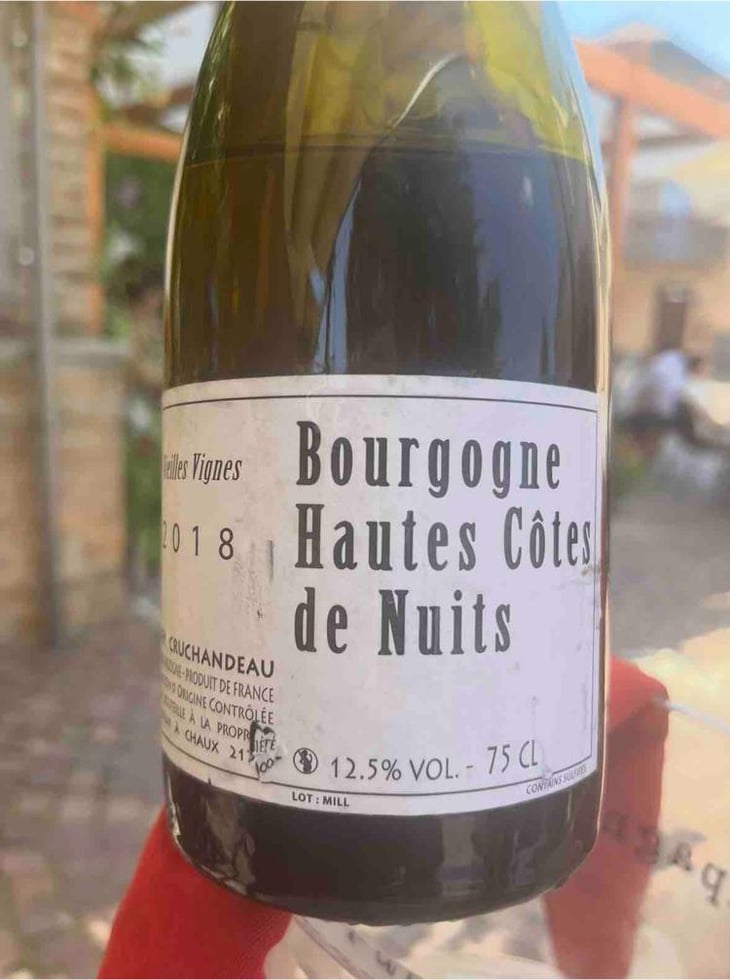 Bourgogne hautes Côtes De nuits - Domaine Cruchandeau - Julien Cruchandeau 