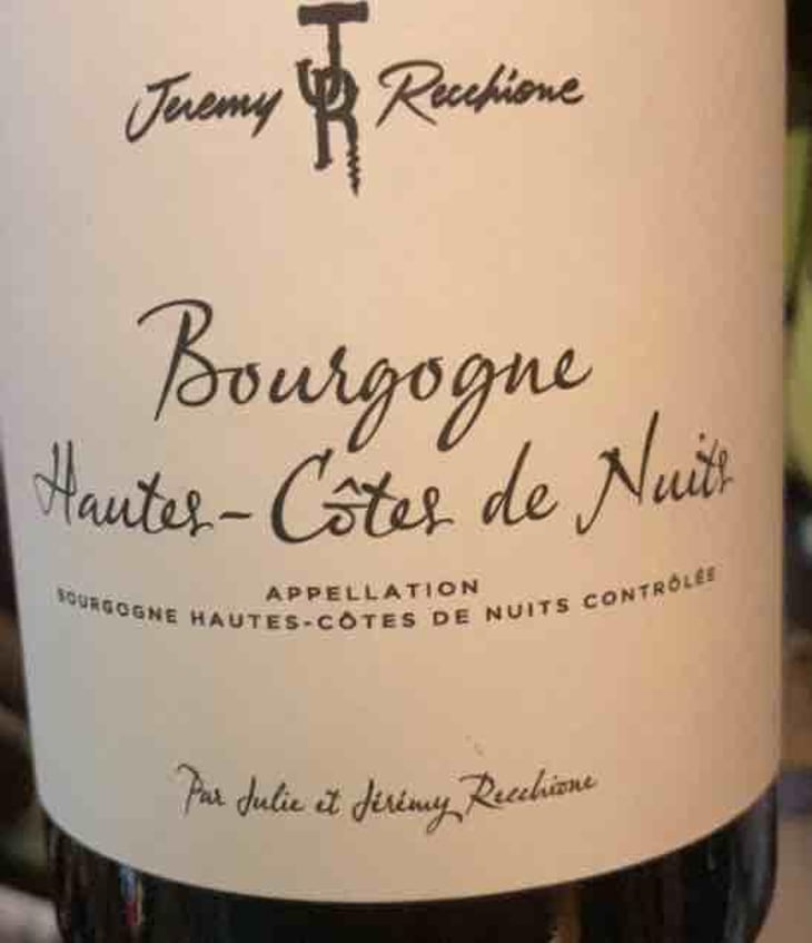 Bourgogne Hautes Côtesde Nuits Blanc - Jérémy Recchione - Jérémy Recchione -2021