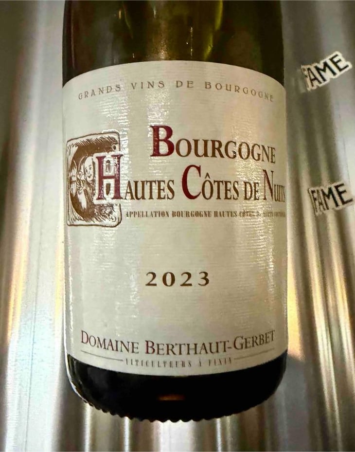 Bourgogne Hautes Côtes de Nuits - Berthaut Gerbet - Berthaud -2023