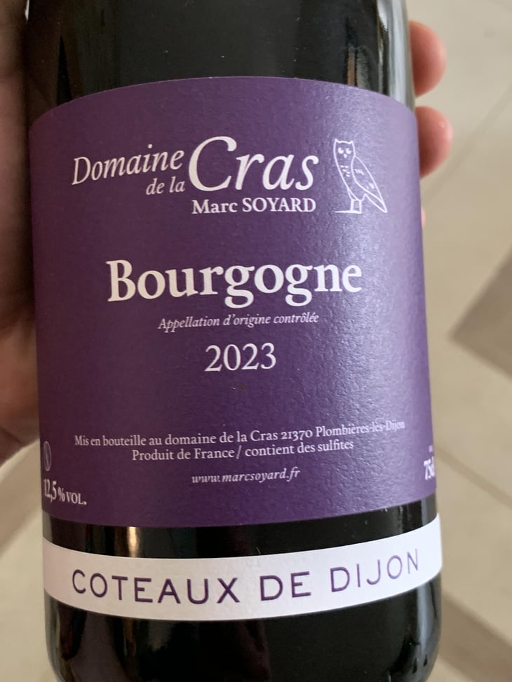 Bourgogne - Domaine de la Cras - Marc Soyard -2023