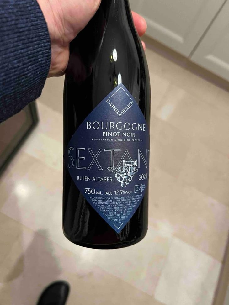 Bourgogne Pinot Noir - Sextant - Julien Altaber & Carole Schwab -2021