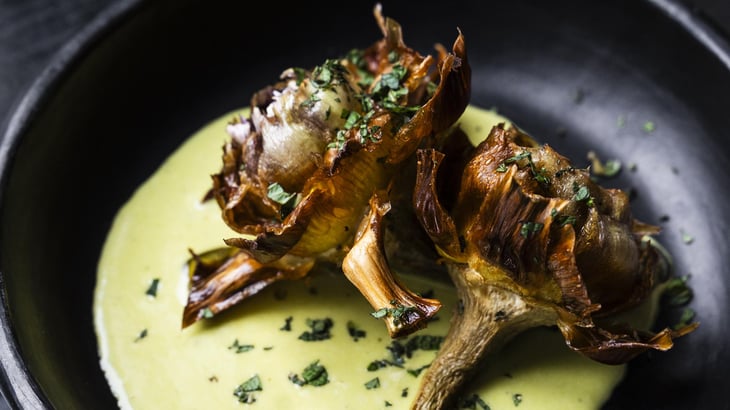 Carciofi Alla Giudia, Crema Pecorino E Menta - Grazie - 865457