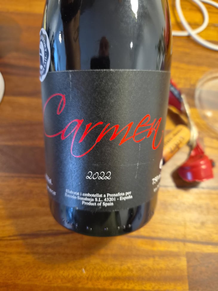 Carmen - Celler Escoda Sanahuja - Joan Ramón Escoda Martinez -2022