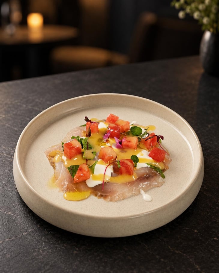Carpaccio Di Ombrina - Osteria rosso di sera - 1390407