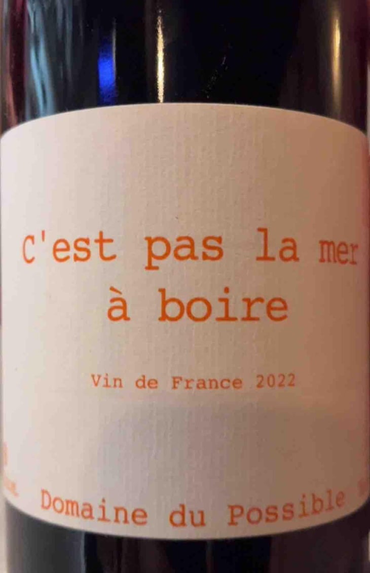 C'est pas la mer à boire - Domaine du Possible - Loïc Roure 