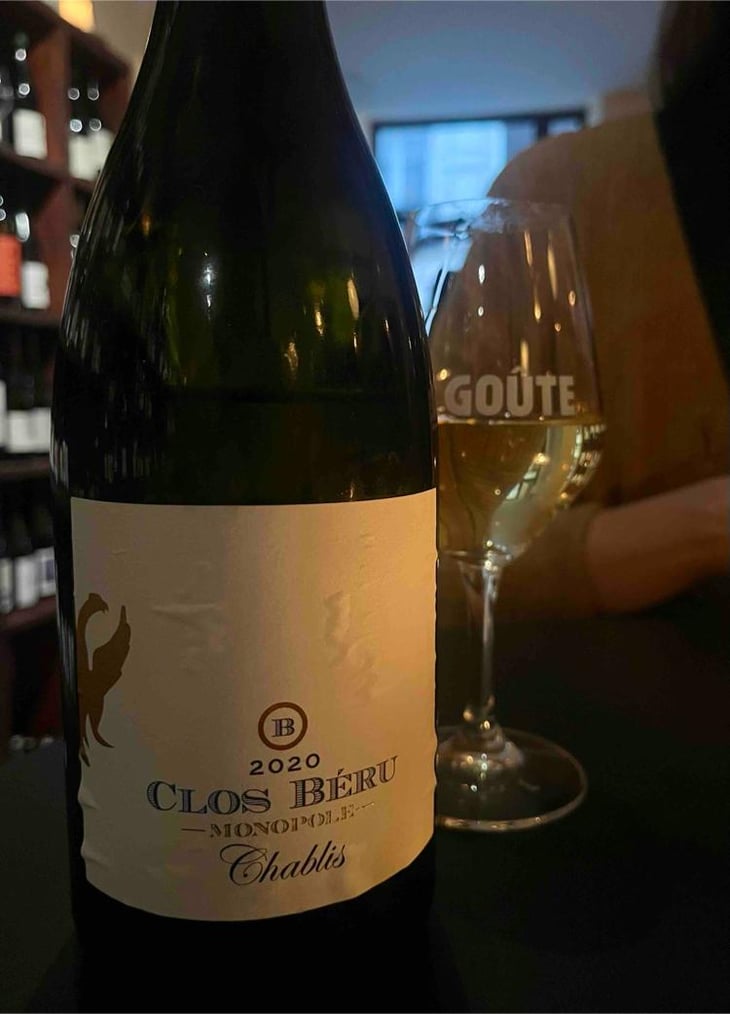 Chablis "Clos Béru" - Monopole - Château de Béru - Athénaïs de Béru 