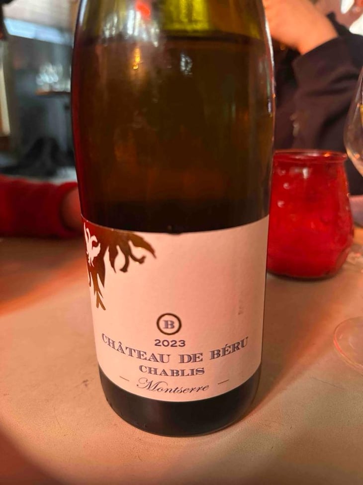 Chablis "Montserre" - Château de Béru - Athénaïs de Béru 