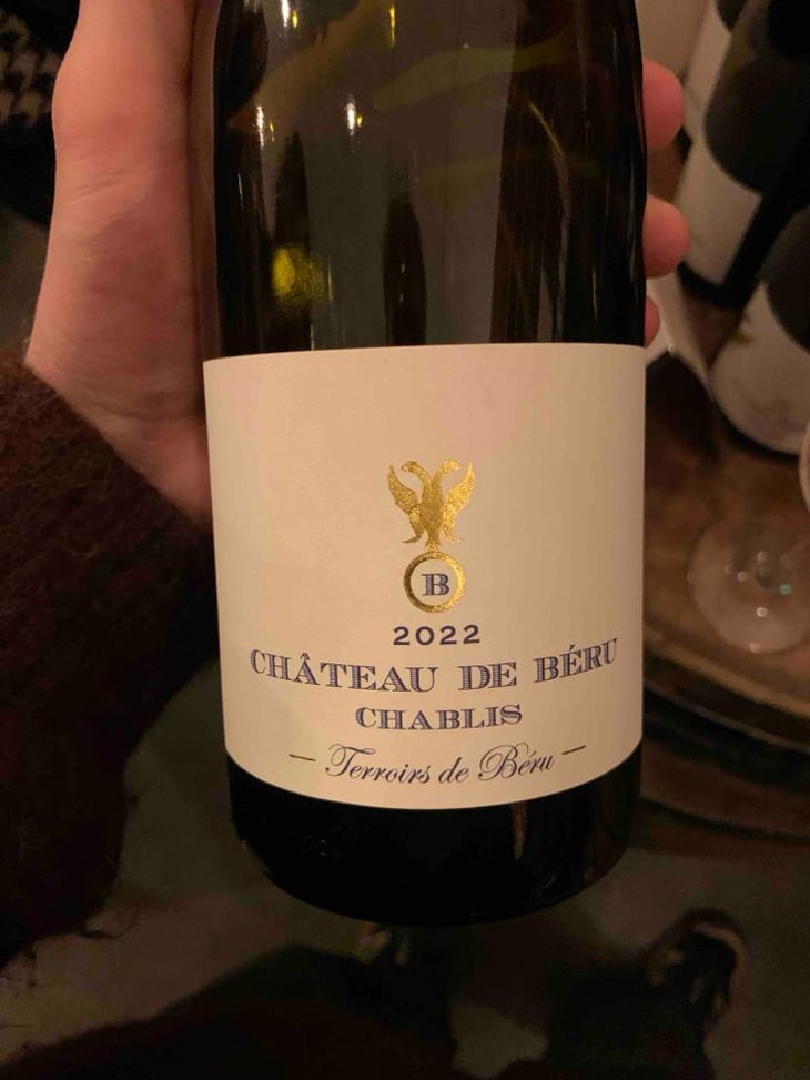 Chablis "Terroirs de Béru" - Château de Béru - Athénaïs de Béru 