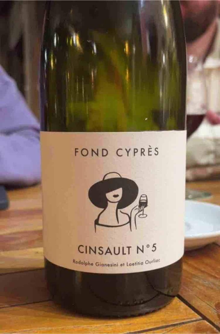 CINSAULT CUVE N°5 - Fond Cyprès - Rodolphe Gianesini & Laetitia Ourliac -2023