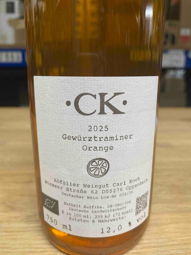 Gewürztraminer Orange - Weingut Carl Koch - Agustin Novoa -2025