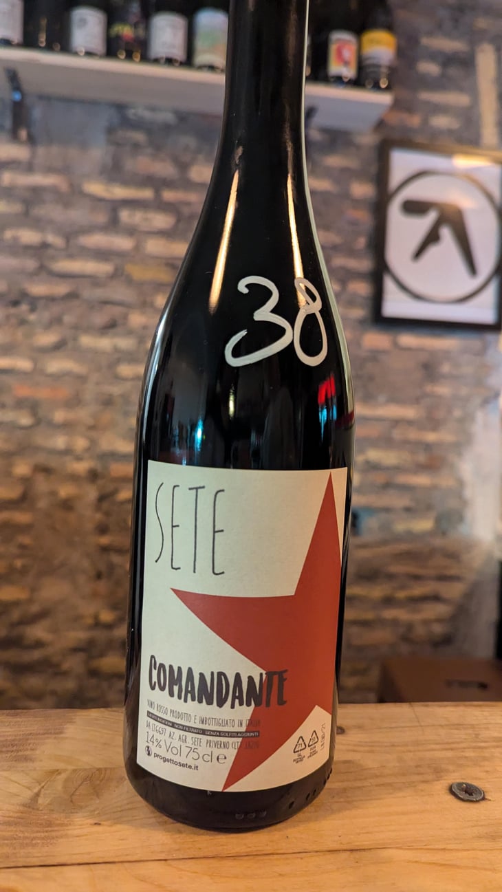 Comandante - Sete - Vini Naturali - Emiliano Giorgi, Arcangelo Galuppi, Martina D’Alessio 