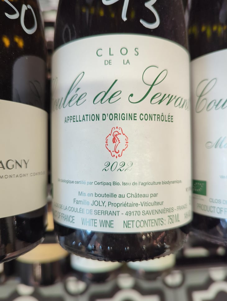 Coulée de Serrant - Château de la Roche Aux Moines - Coulée de Serrant - Virginie & Nicolas Joly 