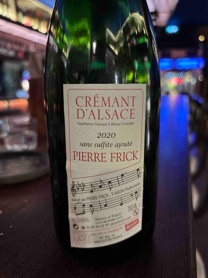 Crémant - Domaine Pierre Frick - Jean-Pierre, Chantal et Thomas Frick -2017