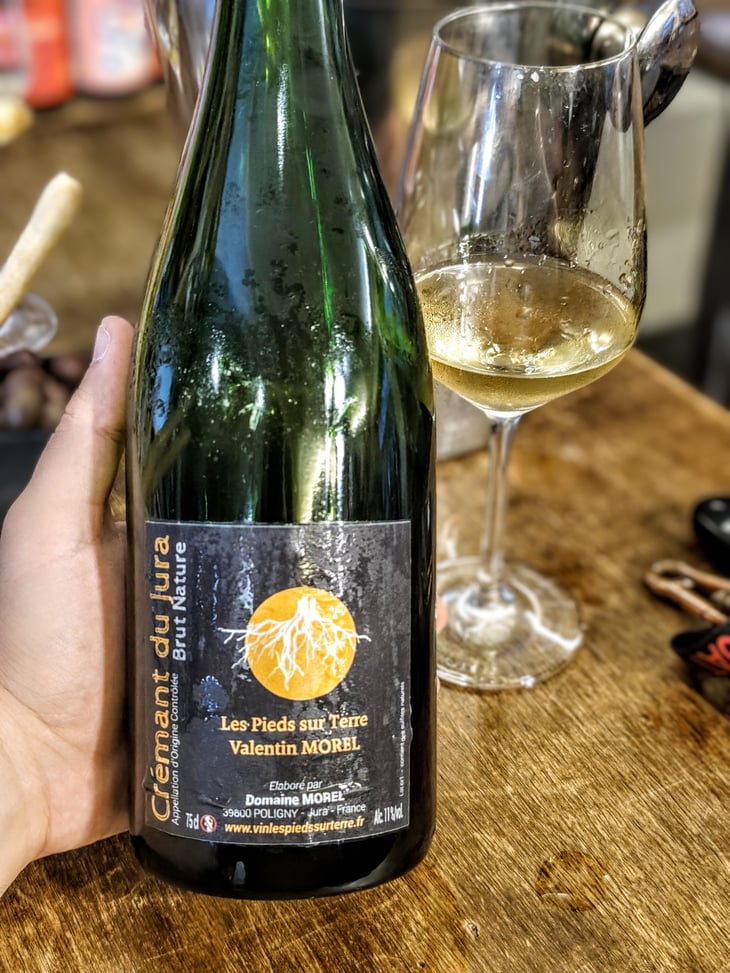 Crémant du Jura Brut Nature - Les Pieds Sur Terre - Valentin Morel 