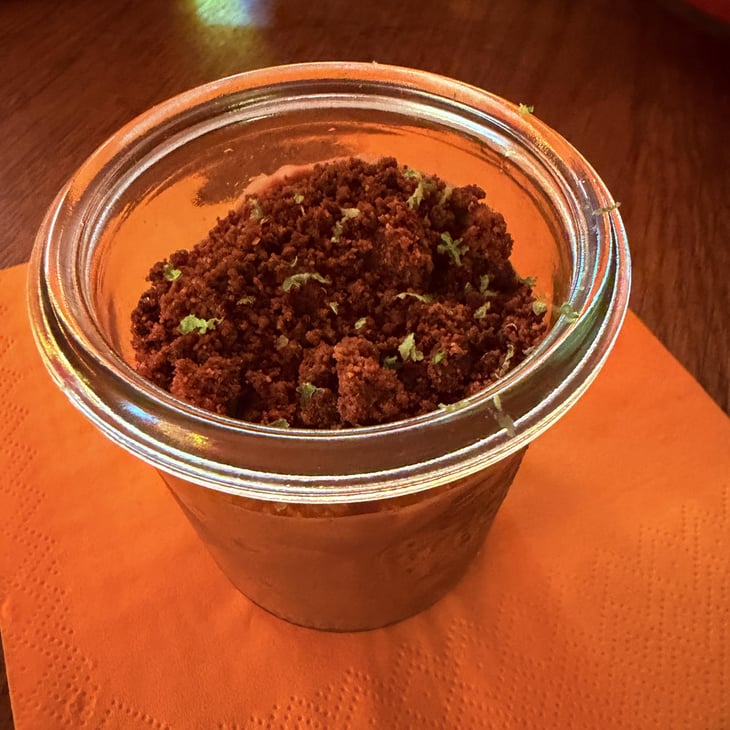 Crème Tendre Chocolat Noir, Citron Vert Et Crumble De Chocolat - Bobance Bar - 1398933