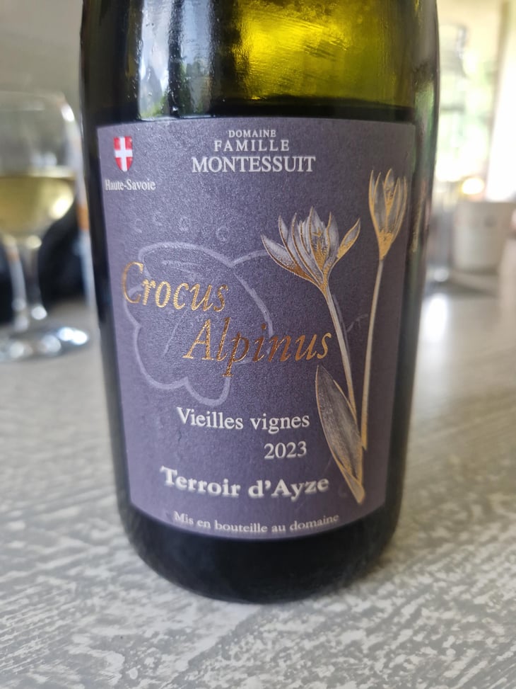 Crocus Alpinus Vieilles Vignes - Domaine Montessuit - Nicolas Montessuit -2023