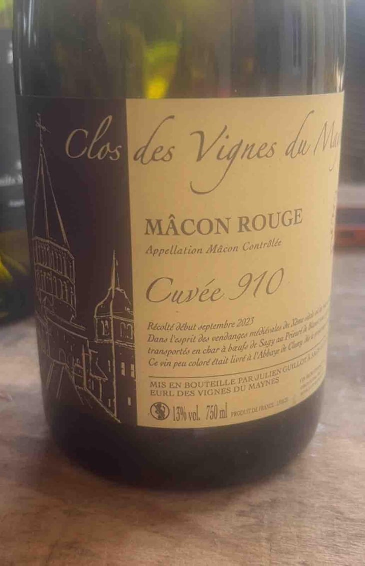 Cuvée 910 - Clos des Vignes du Maynes - Julien Guillot 
