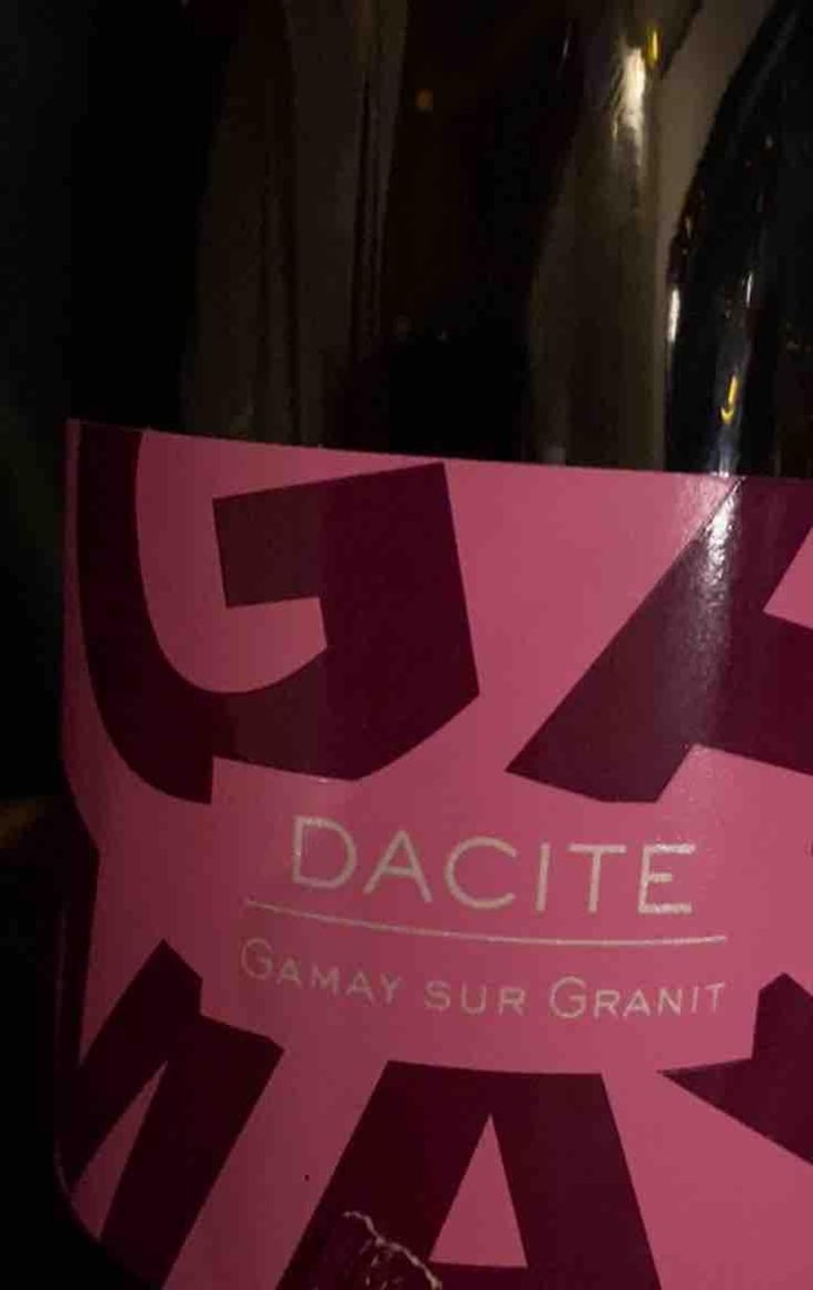 Dacite - Vins de la Madone - Gilles Bonnefoy 