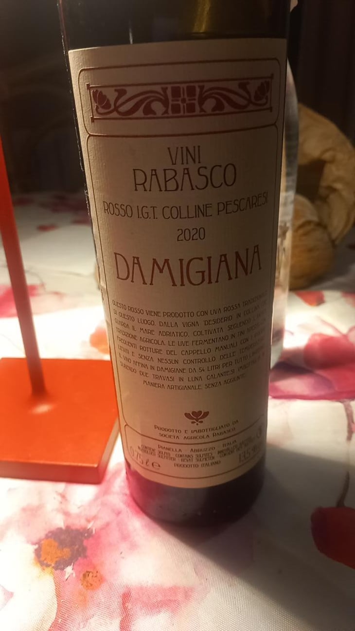 Damigiana Rosso - Azienda Agricola Rabasco - Iole Rabasco 