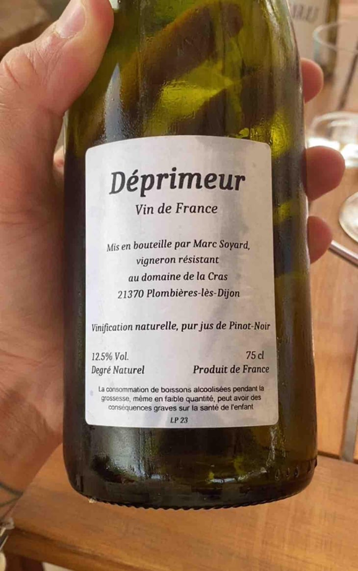 Déprimeur - Domaine de la Cras - Marc Soyard 