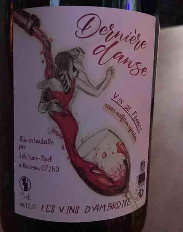 Derniere danse - Les vins d’ambroise - Jean Noël Leh -2024