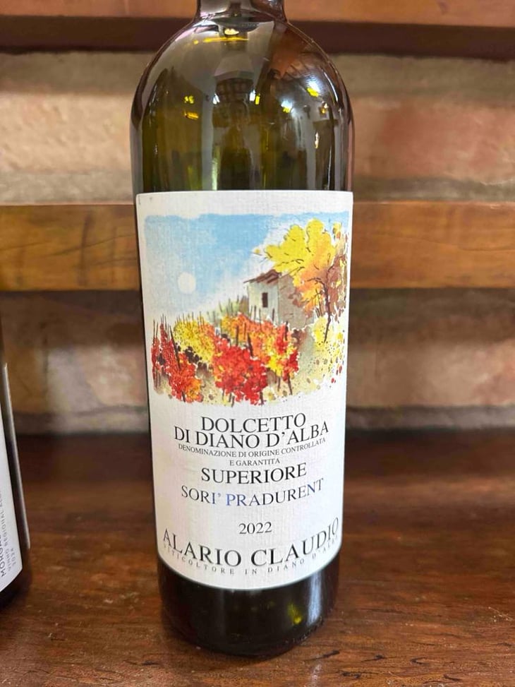 Dolcetto di Diano D’Alba Superiore Sori’ Pradurent - Alario claudio - Matteo Alario -2022