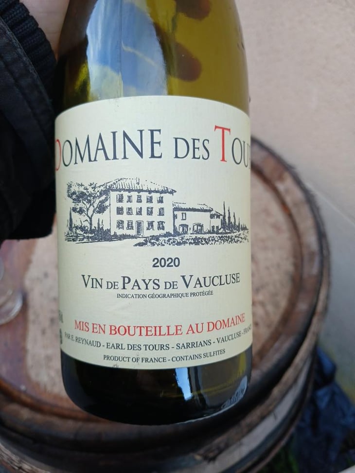 "Domaine des Tours" - Vin de Pays de Vaucluse - Blanc - Château Rayas - Château des Tours - Château de Fonsalette - Emmanuel Reynaud 