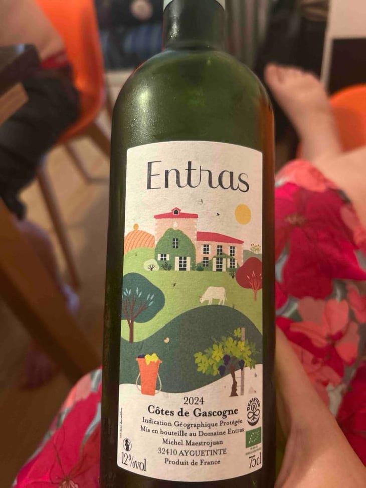 Entras blanc - Domaine Entras - Michel Maestrojuan -2021