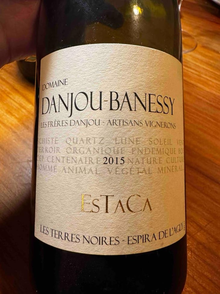Estaca - Domaine Danjou-Banessy - Benoît & Sébastien Danjou -2018