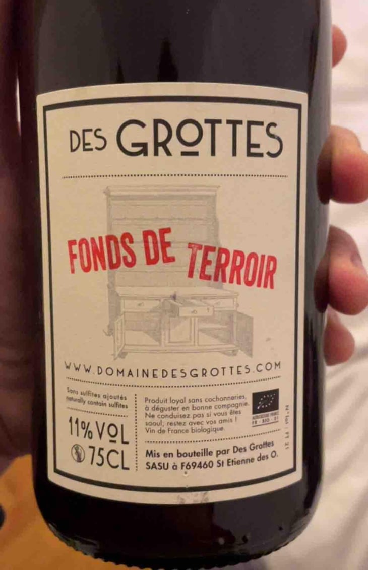 Fonds De Terroir - Domaine des Grottes - Romain des Grottes -2021