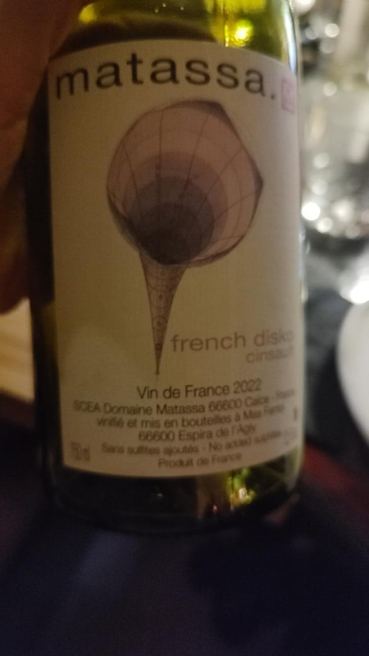French Disko - Domaine Matassa - Tom Lubbe -2020
