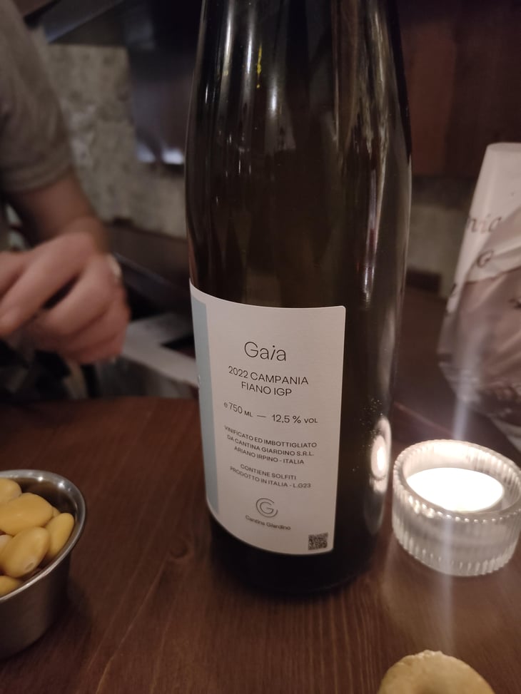 Gaia - Cantina Giardino - Antonio Di Gruttola & Daniela De Gruttola -2019