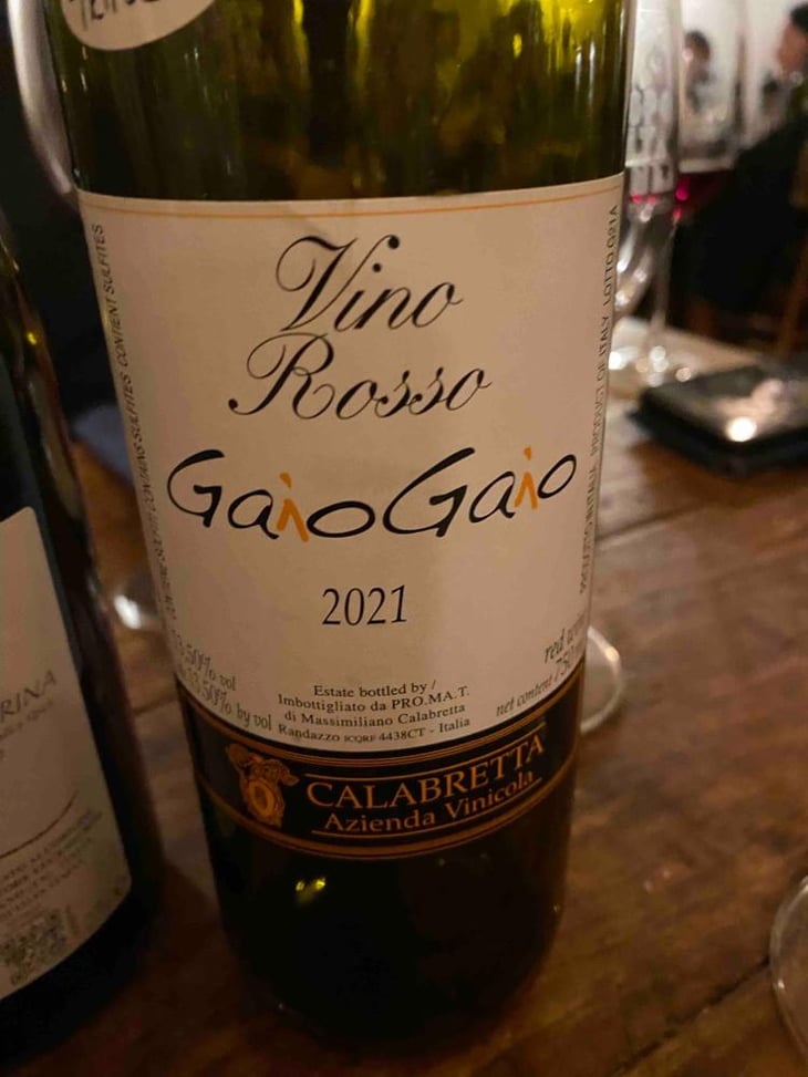 Gaio Gaio - Azienda Vinicola Calabretta - Massimiliano Calabretta 