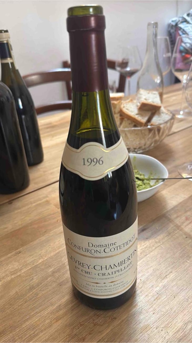 Gevrey-Chambertin 1er Cru Craipillot - Confuron-Cotetidot - Yves & Jean-Pierre Confuron -1996