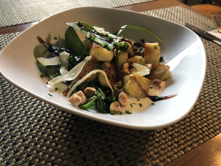 Gnocchis Poêlés, Crème De Comté, Champignons Sautés Et Pousse D'Épinards - Cafe Du Port - 1306198