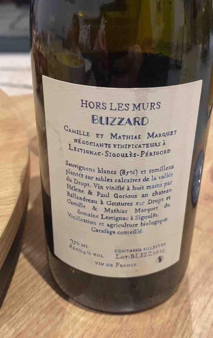 Hors les Murs Blizzard 2022 - Château Lestignac - Camille & Mathias Marquet -2022