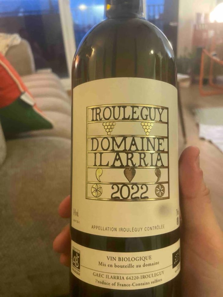 Irouléguy Blanc - Domaine Ilarria - Peio Espil 