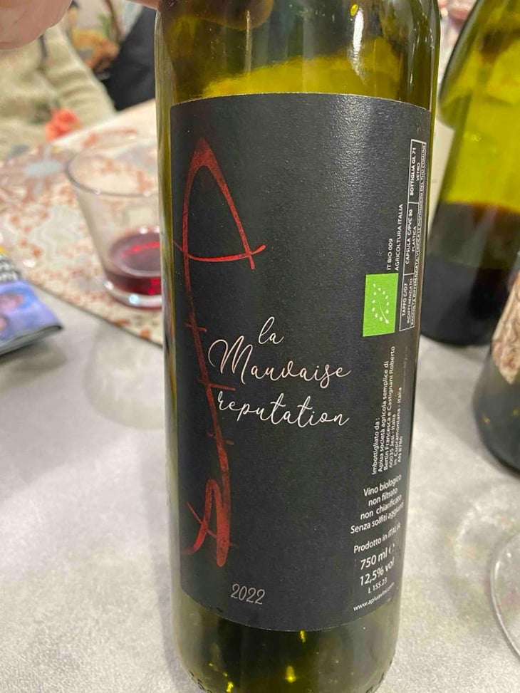 La Mauvaise Réputation - Azienda Vitivinicola Apiua - Roberto Castignani & Francesca Bertin -2020
