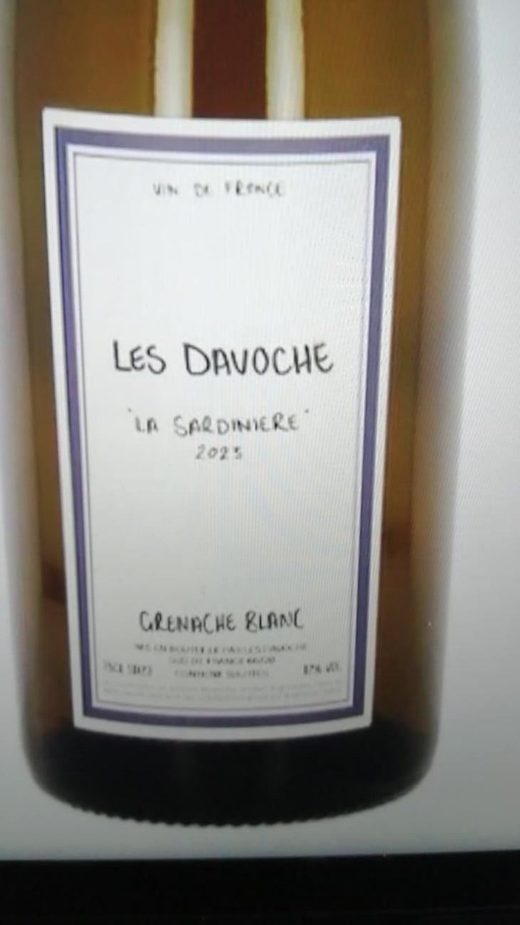 La Sardinière - Davoche Wines - Tess et Charles 