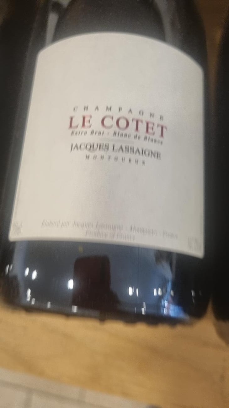 Le Cotet - Champagne Jacques Lassaigne - Emmanuel Lassaigne 