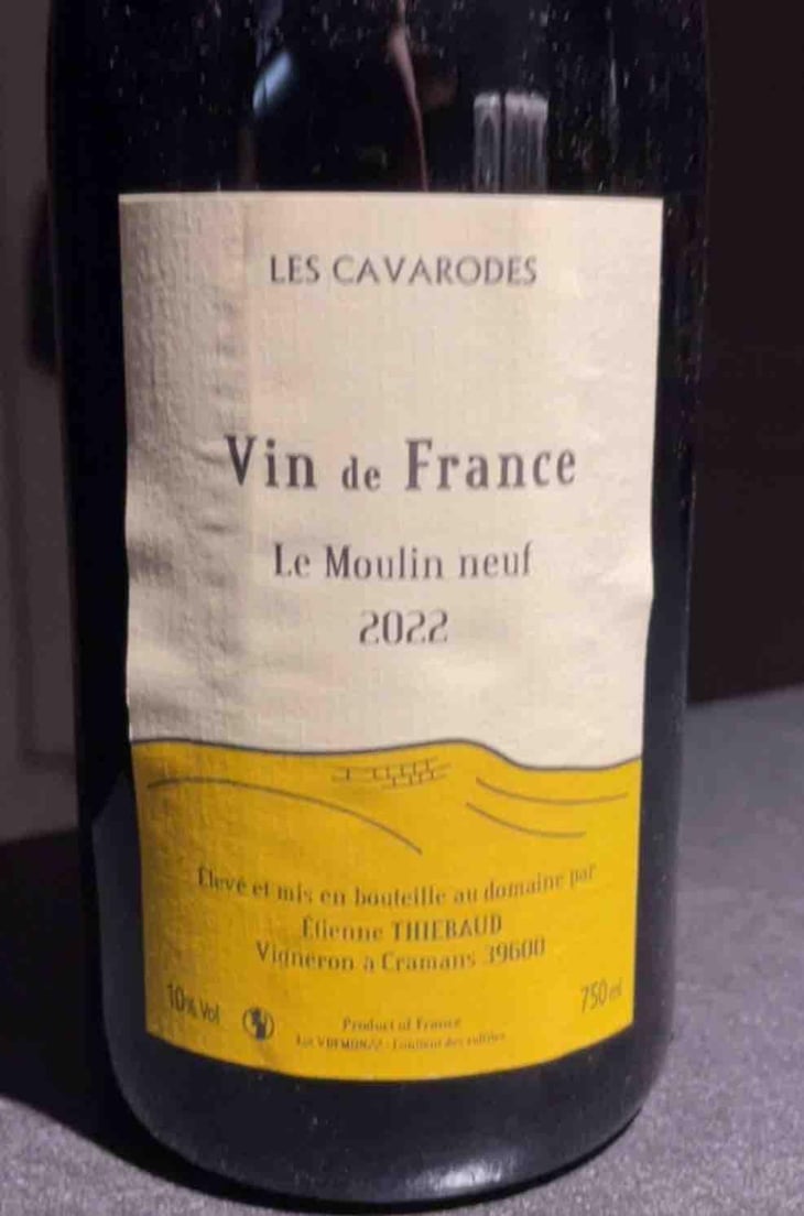 Le Moulin Neuf - Domaine des Cavarodes - Etienne Thiebaud -2022