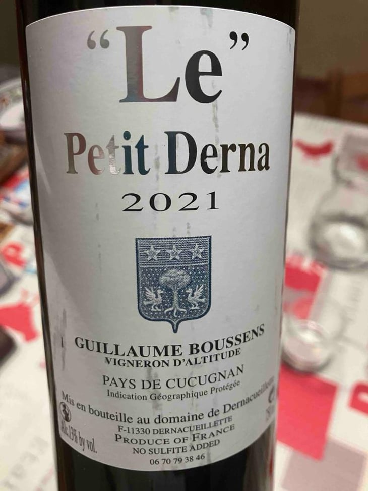 Le Petit Derna - Domaine Dernacueillette - Guillaume Boussens 