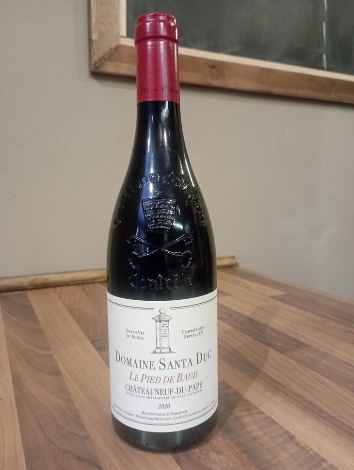 Le pied du baud châteauneuf- du-pape - Domaine santa duc - Yves & Benjamin Gras 